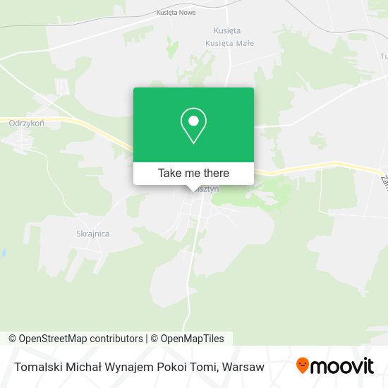 Tomalski Michał Wynajem Pokoi Tomi map