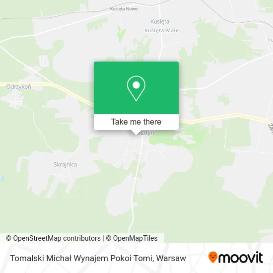 Карта Tomalski Michał Wynajem Pokoi Tomi