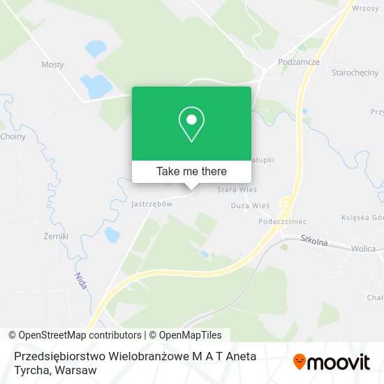 Przedsiębiorstwo Wielobranżowe M A T Aneta Tyrcha map