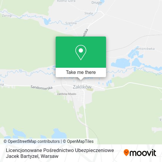 Licencjonowane Pośrednictwo Ubezpieczeniowe Jacek Bartyzel map