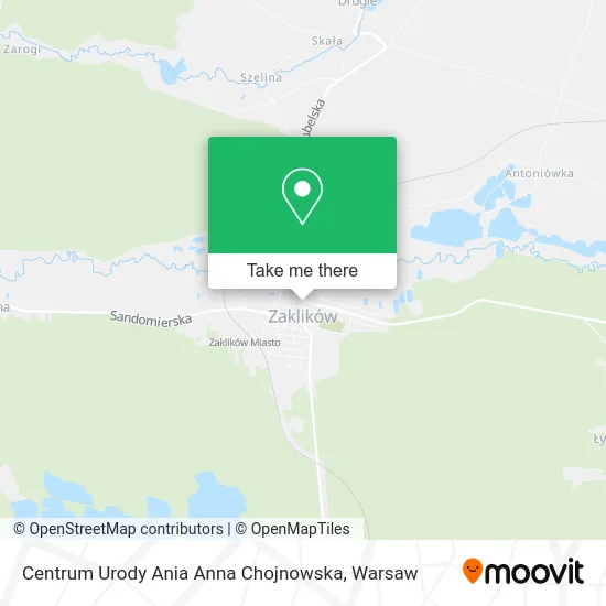 Карта Centrum Urody Ania Anna Chojnowska