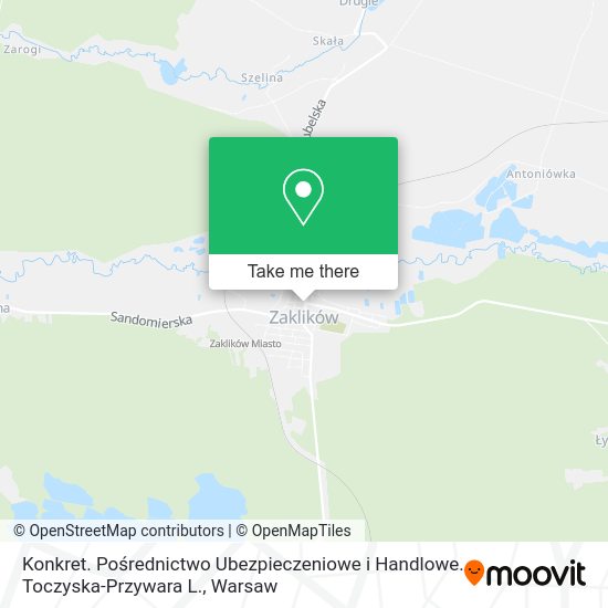 Konkret. Pośrednictwo Ubezpieczeniowe i Handlowe. Toczyska-Przywara L. map