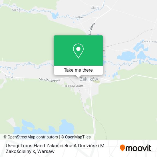 Usługi Trans Hand Zakościelna A Dudziński M Zakościelny k map