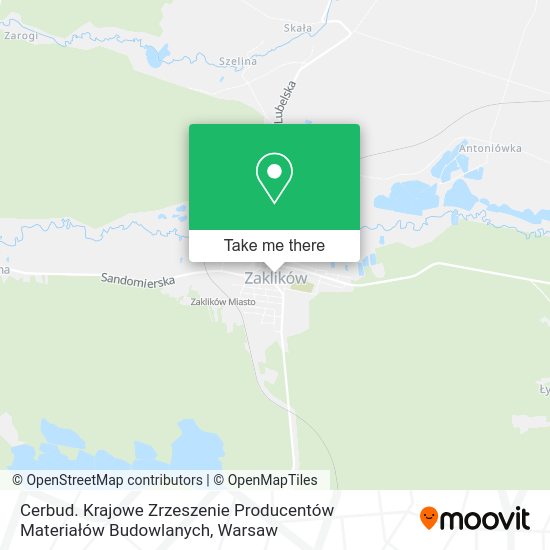 Cerbud. Krajowe Zrzeszenie Producentów Materiałów Budowlanych map