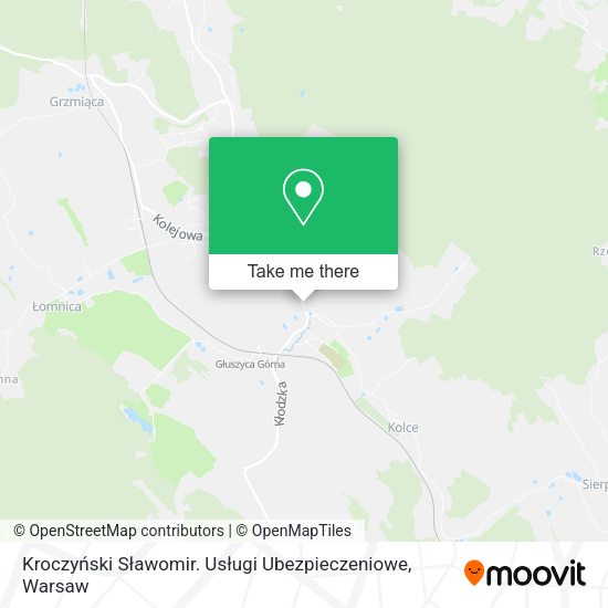 Kroczyński Sławomir. Usługi Ubezpieczeniowe map