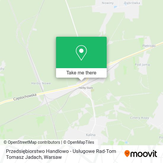 Przedsiębiorstwo Handlowo - Usługowe Rad-Tom Tomasz Jadach map