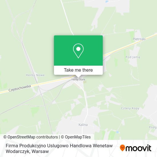 Firma Produkcyjno Uslugowo Handlowa Wenetaw Wodarczyk map