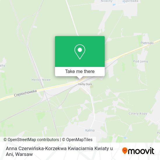 Anna Czerwińska-Korzekwa Kwiaciarnia Kwiaty u Ani map