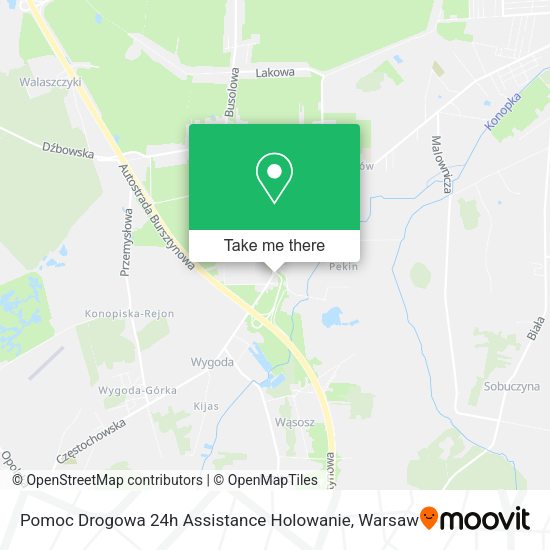 Pomoc Drogowa 24h Assistance Holowanie map