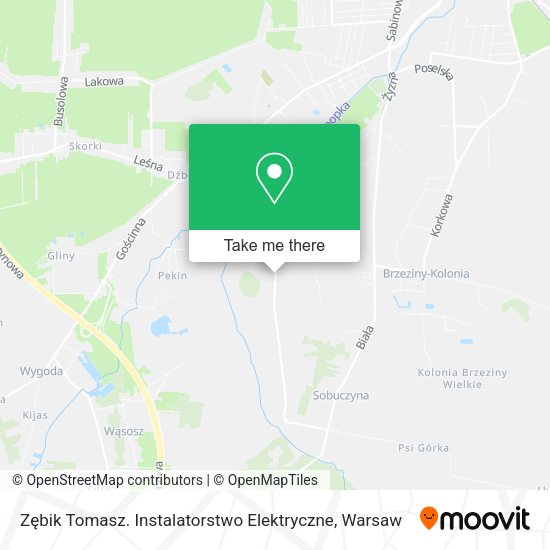 Zębik Tomasz. Instalatorstwo Elektryczne map