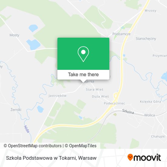 Szkoła Podstawowa w Tokarni map