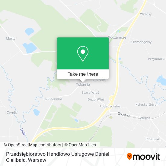 Przedsiębiorstwo Handlowo Usługowe Daniel Cielibała map