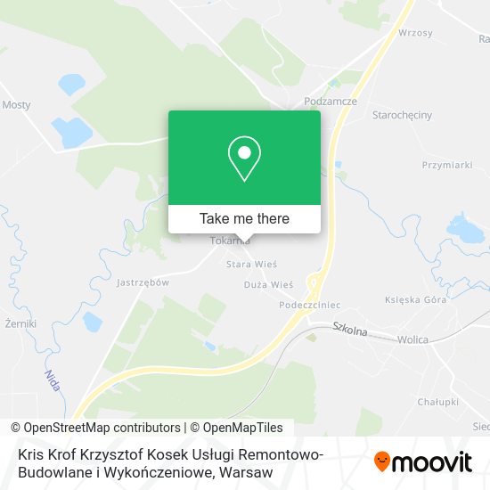 Kris Krof Krzysztof Kosek Usługi Remontowo-Budowlane i Wykończeniowe map