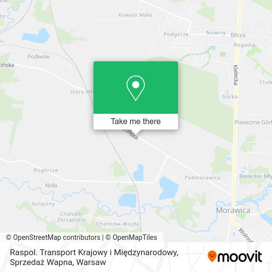 Raspol. Transport Krajowy i Międzynarodowy, Sprzedaż Wapna map