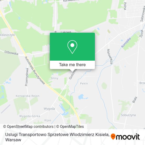 Uslugi Transportowo Sprzetowe Wlodzimierz Kisiela map