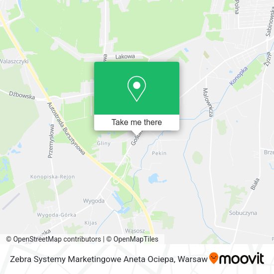 Zebra Systemy Marketingowe Aneta Ociepa map