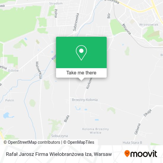 Rafał Jarosz Firma Wielobranżowa Iza map