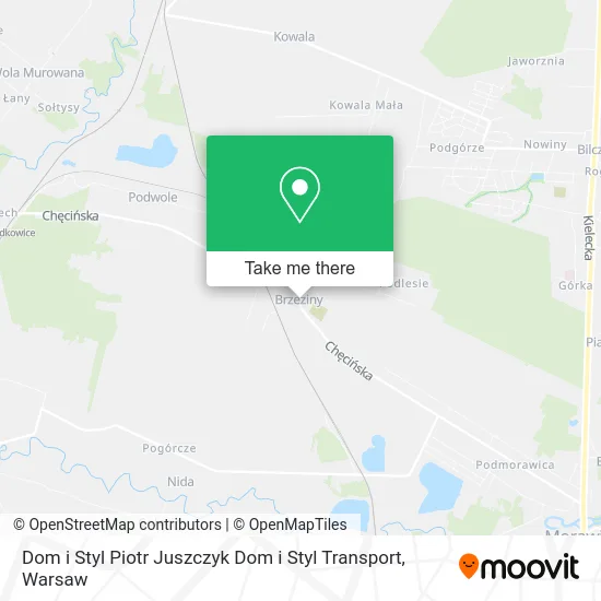 Карта Dom i Styl Piotr Juszczyk Dom i Styl Transport