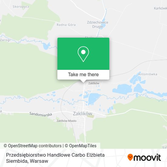 Przedsiębiorstwo Handlowe Carbo Elżbieta Siembida map