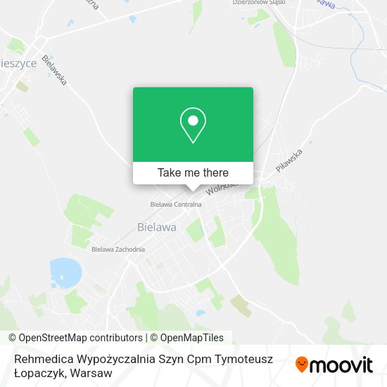 Rehmedica Wypożyczalnia Szyn Cpm Tymoteusz Łopaczyk map