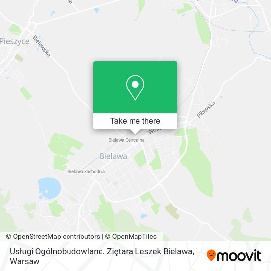 Usługi Ogólnobudowlane. Ziętara Leszek Bielawa map