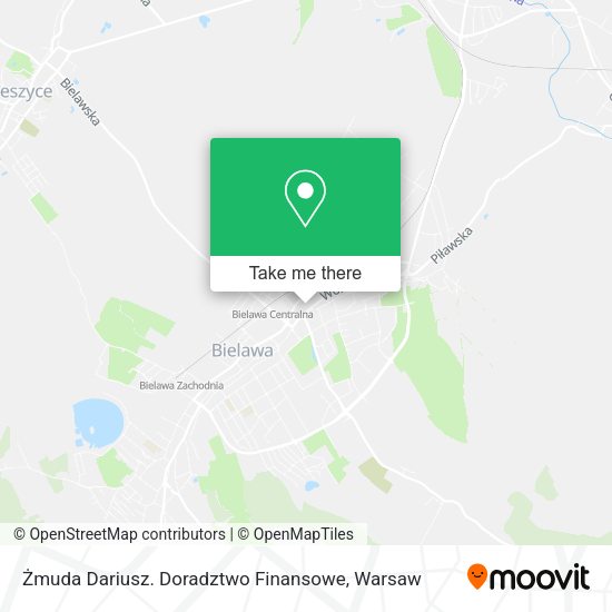 Żmuda Dariusz. Doradztwo Finansowe map