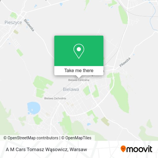 A M Cars Tomasz Wąsowicz map