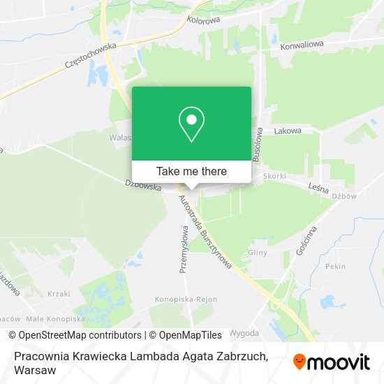 Pracownia Krawiecka Lambada Agata Zabrzuch map