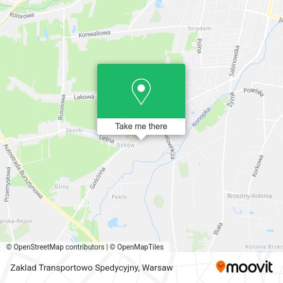 Zaklad Transportowo Spedycyjny map