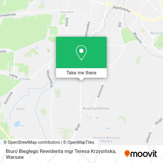 Biuro Biegłego Rewidenta mgr Teresa Krzysińska map