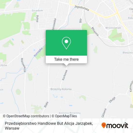 Przedsiębiorstwo Handlowe But Alicja Jarząbek map