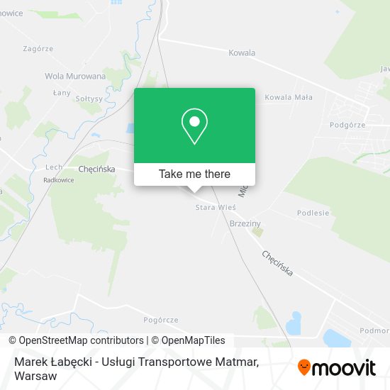 Marek Łabęcki - Usługi Transportowe Matmar map