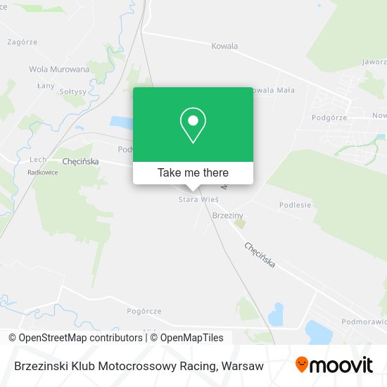 Brzezinski Klub Motocrossowy Racing map