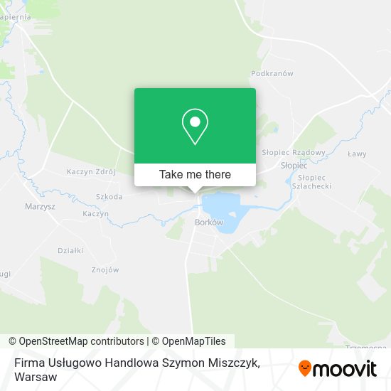 Firma Usługowo Handlowa Szymon Miszczyk map