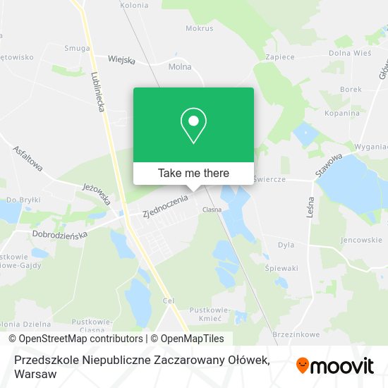 Przedszkole Niepubliczne Zaczarowany Ołówek map