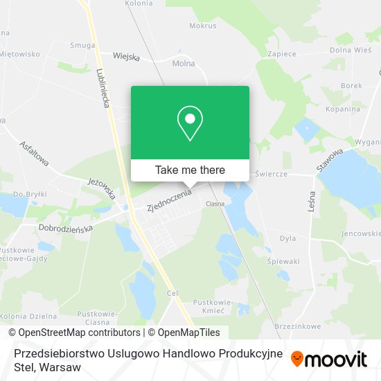 Przedsiebiorstwo Uslugowo Handlowo Produkcyjne Stel map