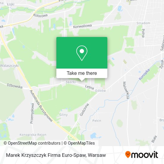 Marek Krzyszczyk Firma Euro-Spaw map