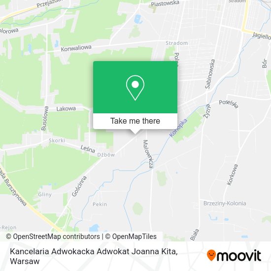 Kancelaria Adwokacka Adwokat Joanna Kita map