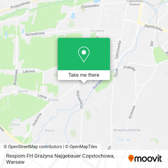 Respom FH Grażyna Najgebauer Częstochowa map