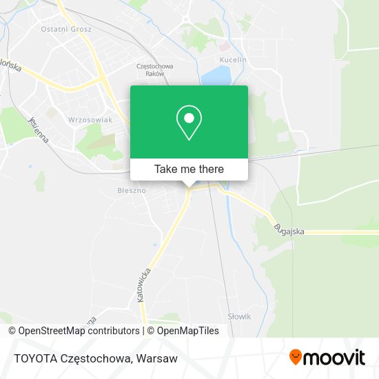 TOYOTA Częstochowa map