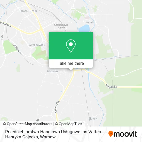 Przedsiębiorstwo Handlowo Usługowe Ins Vatten Henryka Gajecka map