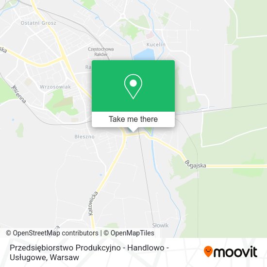 Przedsiębiorstwo Produkcyjno - Handlowo - Usługowe map