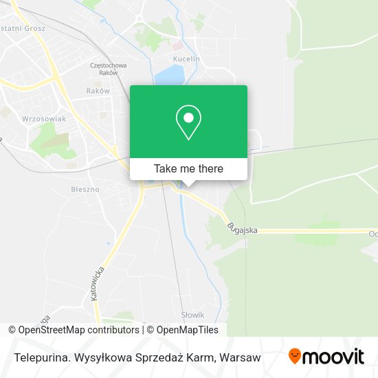 Telepurina. Wysyłkowa Sprzedaż Karm map