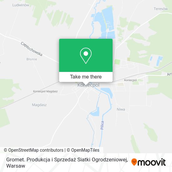 Gromet. Produkcja i Sprzedaż Siatki Ogrodzeniowej map