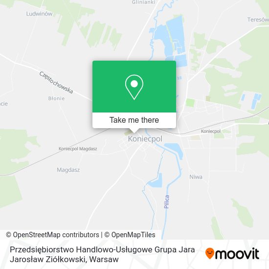 Przedsiębiorstwo Handlowo-Usługowe Grupa Jara Jarosław Ziółkowski map