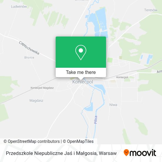 Przedszkole Niepubliczne Jaś i Małgosia map