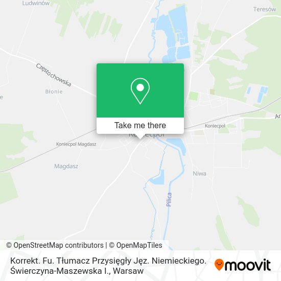 Korrekt. Fu. Tłumacz Przysięgły Jęz. Niemieckiego. Świerczyna-Maszewska I. map