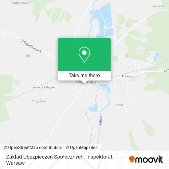 Zakład Ubezpieczeń Społecznych. Inspektorat map