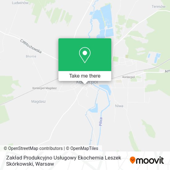 Zakład Produkcyjno Usługowy Ekochemia Leszek Skórkowski map