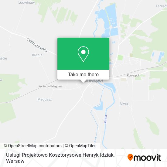 Usługi Projektowo Kosztorysowe Henryk Idziak map